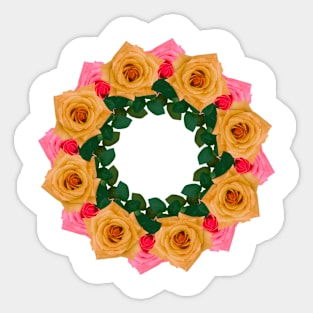 Rose wreath Sticker